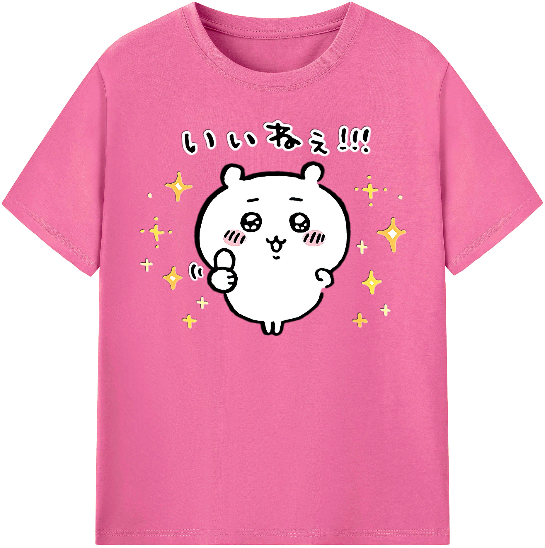 （画像用） ちいかわ ちいかわ Chii-kawa chiikawa レディースカジュアルプリントTシャツ（綿100％）